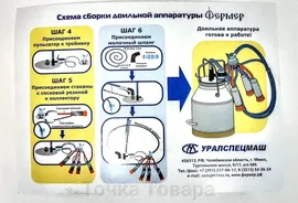 Доильный аппарат ФЕРМЕР АДЭ-02 для Коров